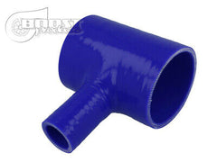 Adattatore a T in silicone 70mm / 25mm / blu