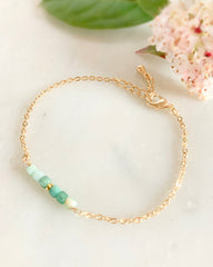 Bracelet Lou émeraude