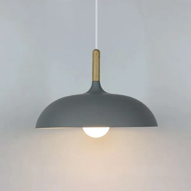 RobleLuz - Lámpara de Techo de Madera Natural Escandinava