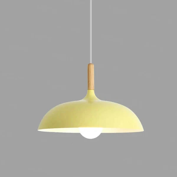 RobleLuz - Lámpara de Techo de Madera Natural Escandinava