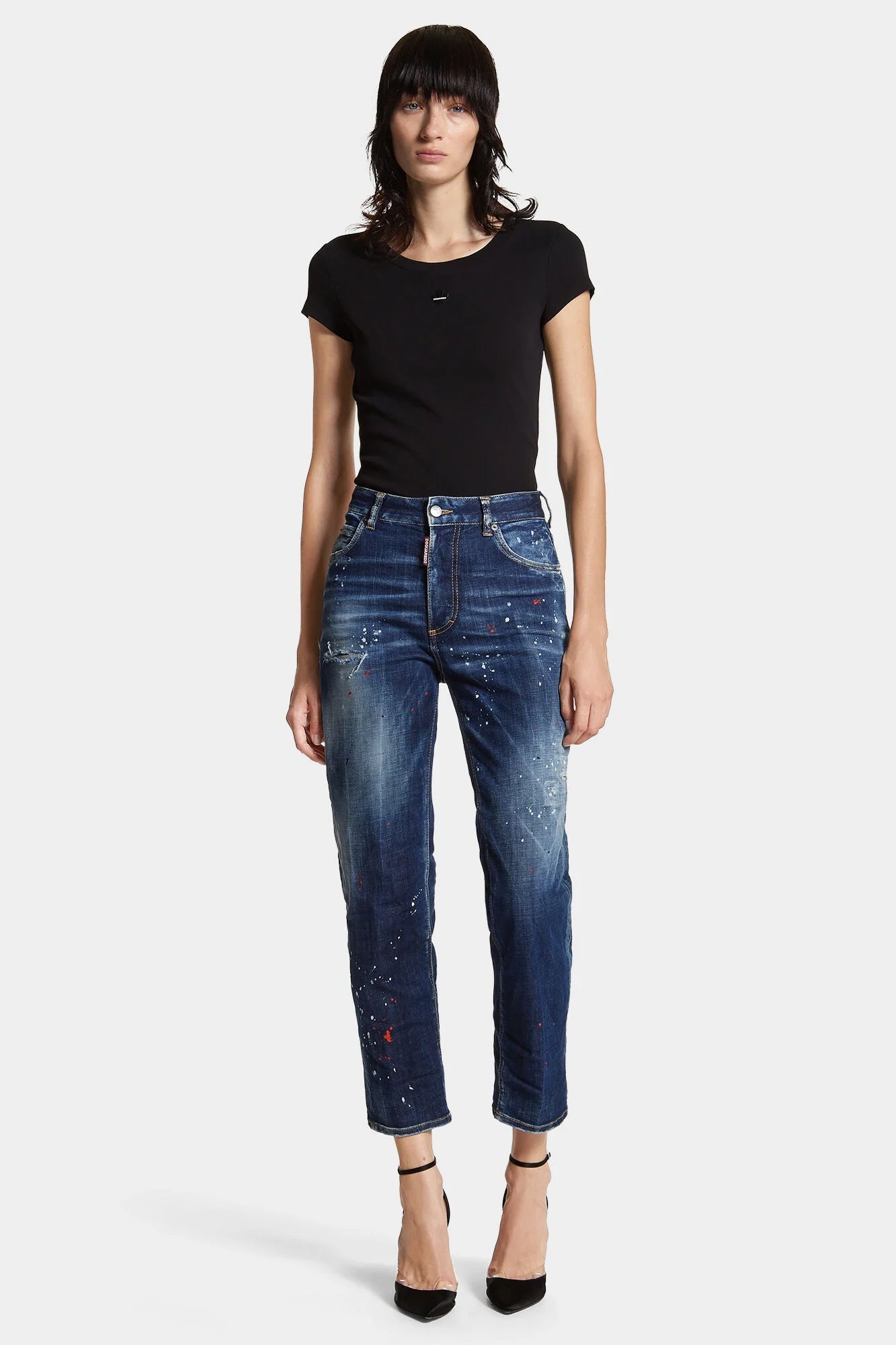 Dsquared2 Damen Medium Easy Wash Boston Jeans Blau BLAU Bild 2