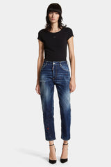 Dsquared2 Damen Medium Easy Wash Boston Jeans Blau BLAU Bild 2